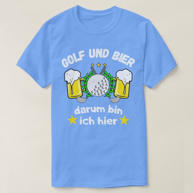 Camiseta Golf und Bier Lustiges Golfspieler Spa (Diseño del anverso)