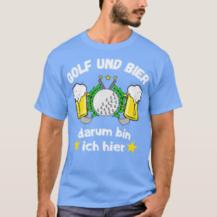 Camiseta Golf und Bier Lustiges Golfspieler Spa