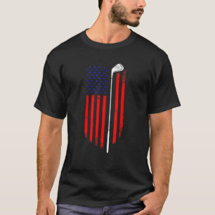 Camiseta Golf Usa American Flag Golfer Patriotic Dad Grandp