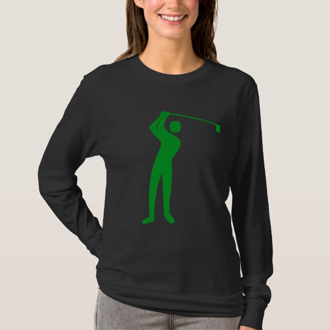 Camiseta Golf: verde de hierba (Anverso)