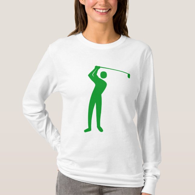 Camiseta Golf: verde de hierba (Anverso)