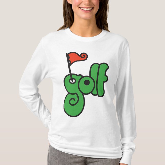 Camiseta Golf Wang Verde y Rojo Vibrante (Anverso)