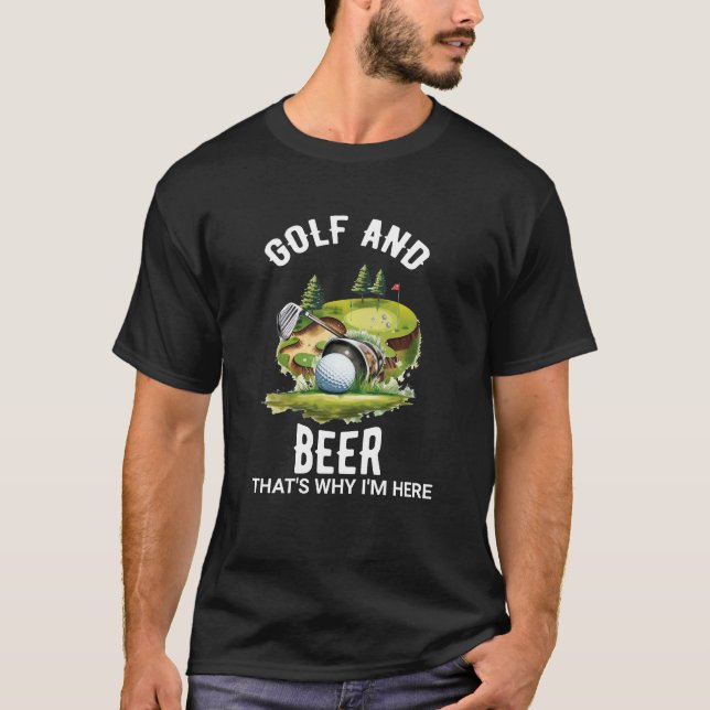 Camiseta Golf y cerveza (Anverso)