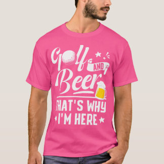 Camiseta Golf y cerveza divertido día del padre bebiendo cu