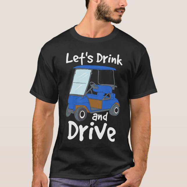Camiseta Golf Y Cerveza I Cart Caddy Golfer Champion Idea (Anverso)