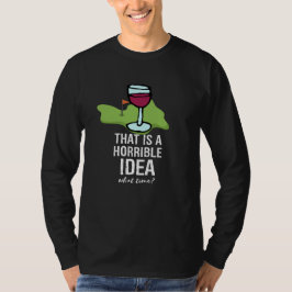 Camiseta Golf y vino Citas divertidas para jugar golf