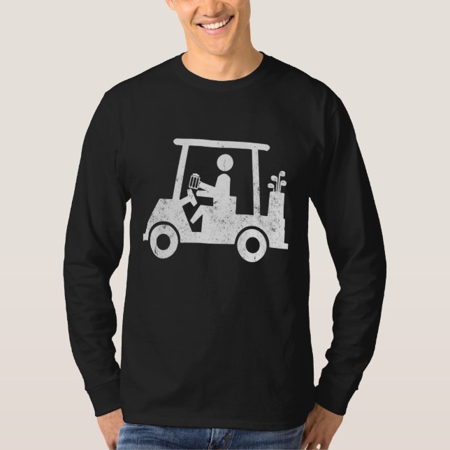Camiseta Golfer Holding Beer Gracioso regalo de salida de g (Anverso)