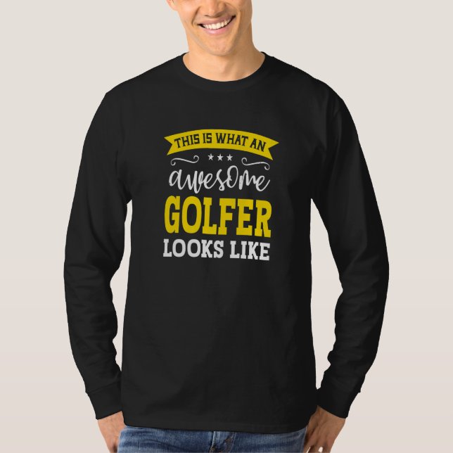 Camiseta Golfer Job Title Employee Funny Worker Profession  (Anverso)