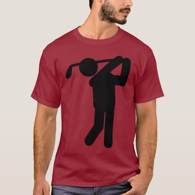 Camiseta Golfer masculino - Símbolo de golf (Anverso)