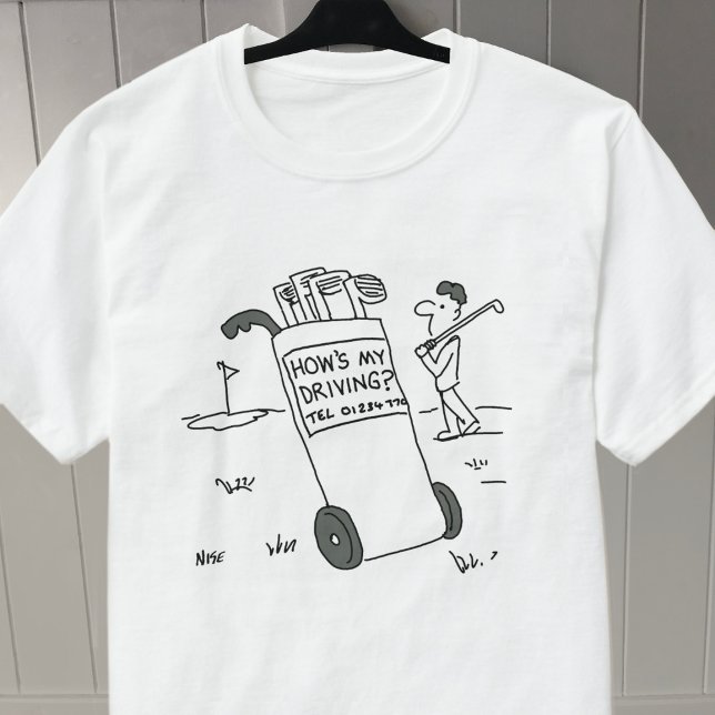 Camiseta Golfer pregunta "¿Cómo manejo?" - Golfing (Subido por el creador)