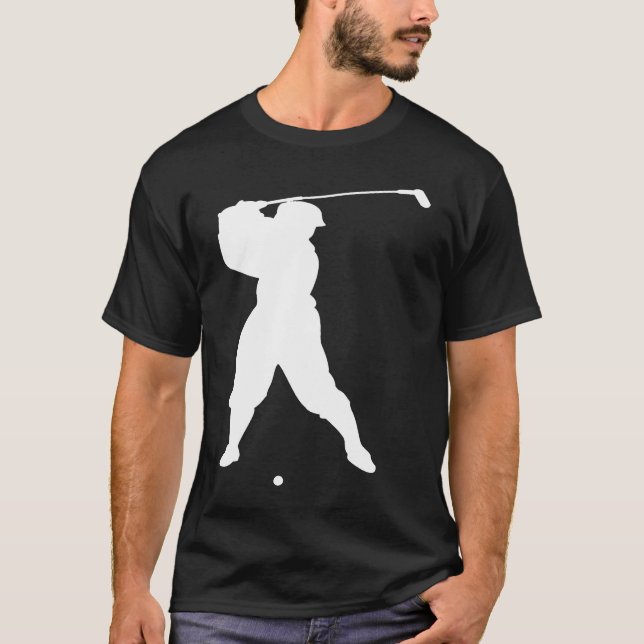 Camiseta Golfer Silhouette (Anverso)