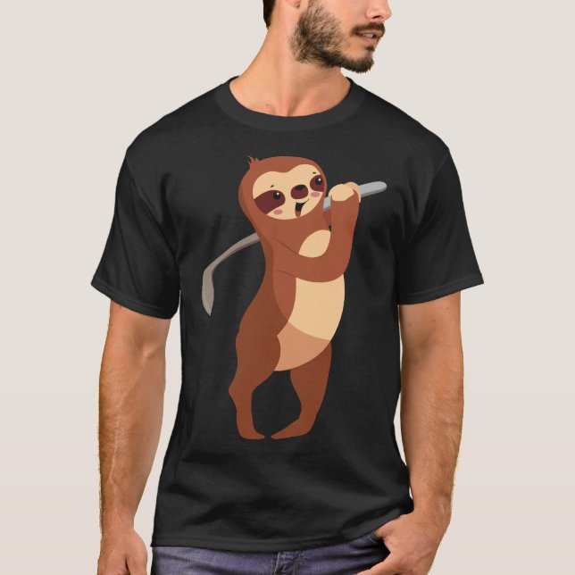 Camiseta Golfing Animals Sloth (Anverso)