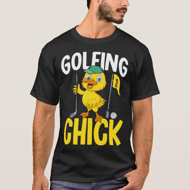 Camiseta Golfing Chick Women Cute Golfing Ladies Golf (Anverso)