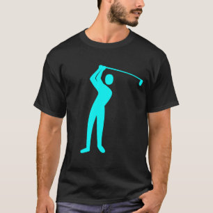Camiseta Golfing - Cyan