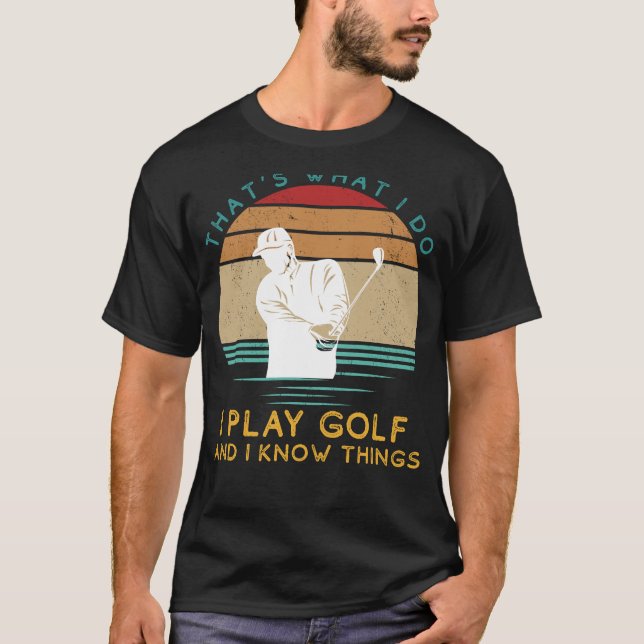 Camiseta Golfing Guru: Swings & Witty Insights Fun Tee por (Anverso)