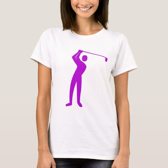 Camiseta Golfing - Púrpura (Anverso)