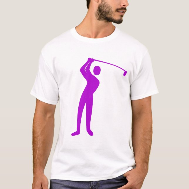 Camiseta Golfing - Púrpura (Anverso)