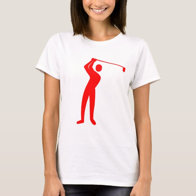 Camiseta Golfing - Rojo (Anverso)