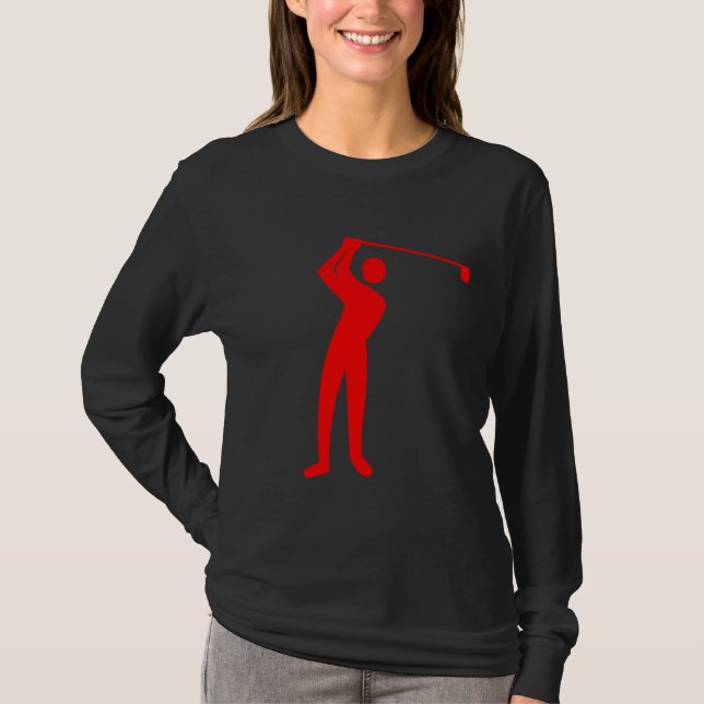 Camiseta Golfing - Rojo (Anverso)