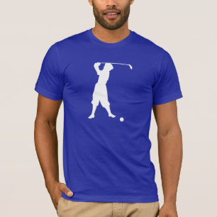 Camiseta Golfista azul del vintage