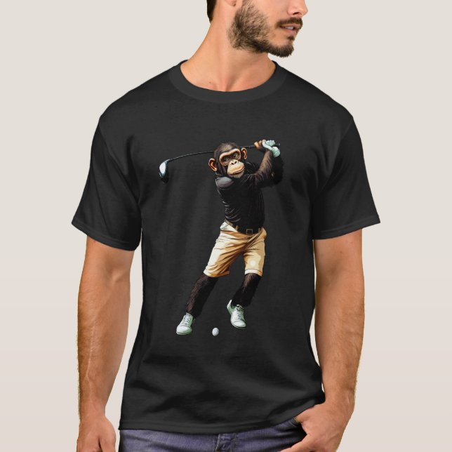 Camiseta Golfista chimpancé Golf chimpancé (Anverso)