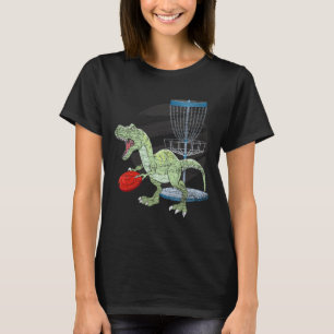 Camiseta Golfista de Frisbee T Rex Dinosaurio Jugador de Go