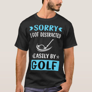 Camiseta Golfista de golf distraído