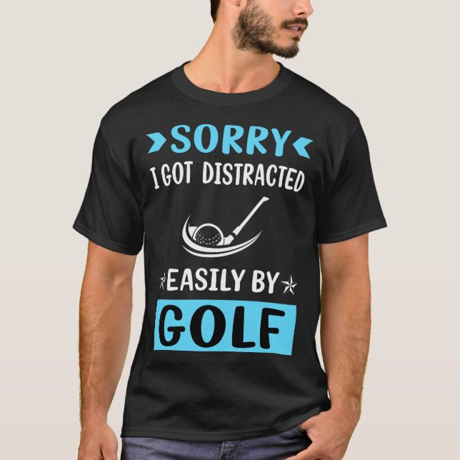 Camiseta Golfista de golf distraído (Anverso)