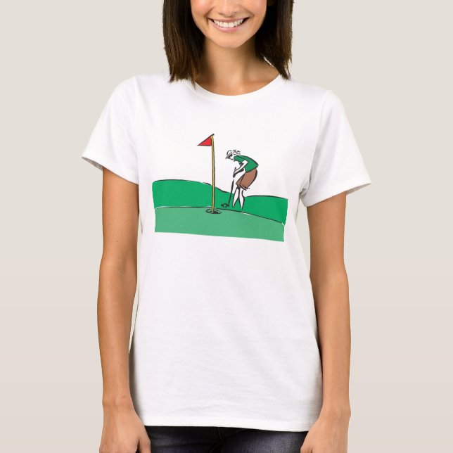 Camiseta golfista de la mujer (Anverso)