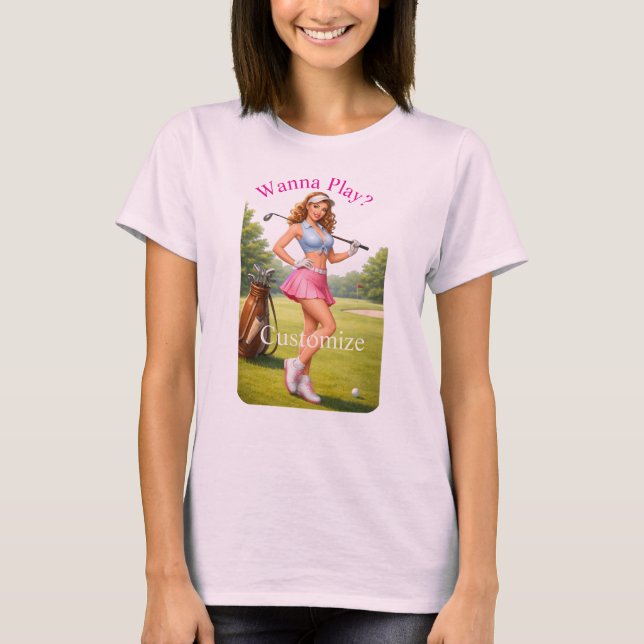 Camiseta Golfista femenina en forma Thunder_Cove (Anverso)