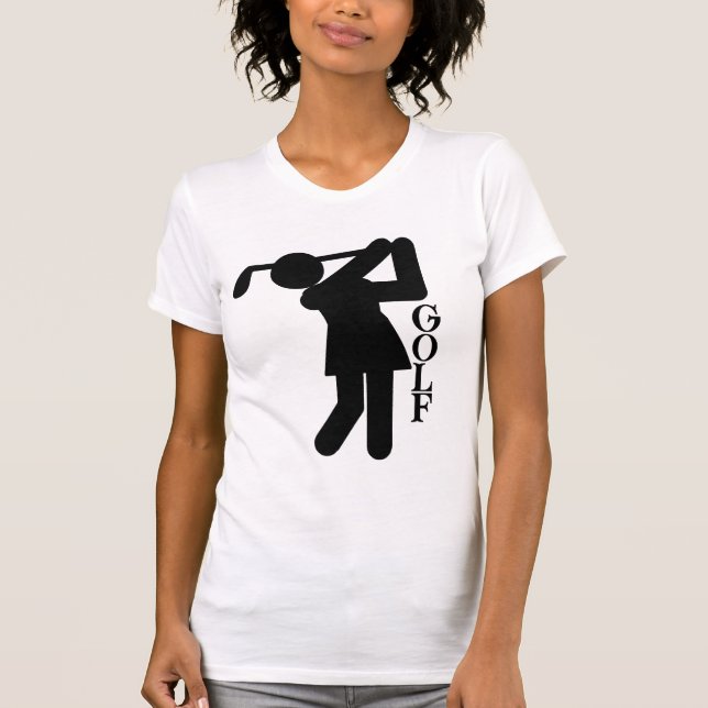 Camiseta Golfista femenino - Símbolo de golf (Anverso)
