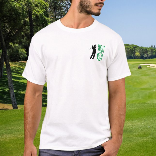 Camiseta Golfista Humor de Golf Cita Divertida Deportes Neg (Golfer Golf Humor Funny Sports Quote Black Green T-Shirt)