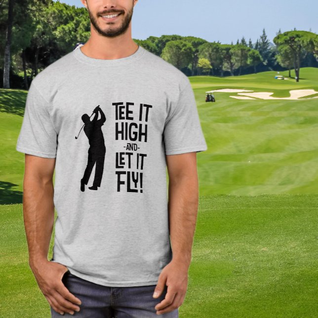 Camiseta Golfista Masculino Humor de Golf Cita Divertida de (Men's Golfer Golf Humor Funny Sports Quote Black T-Shirt)