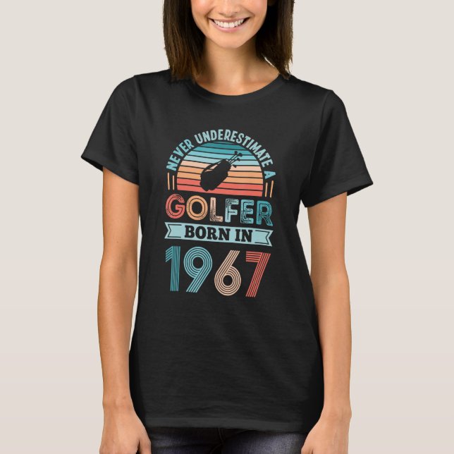 Camiseta Golfista nacido en 1967: 60º cumpleaños, papá de g (Anverso)