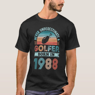 Camiseta Golfista nacido en 1988 40th Birthday Golf Dad