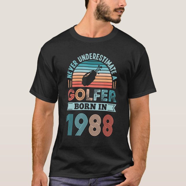 Camiseta Golfista nacido en 1988 40th Birthday Golf Dad (Anverso)