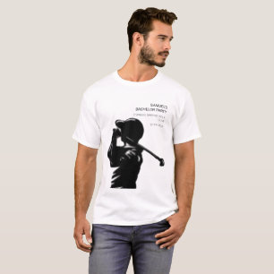 Camiseta Golfista negro Viaje de golf Despedida de soltero 