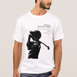 Camiseta Golfista negro viaje de golf fiesta de soltero min
