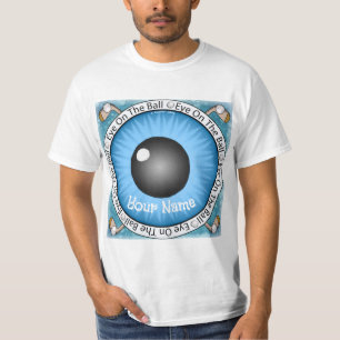 Camiseta Golfista Ojo Azul En La Bola 