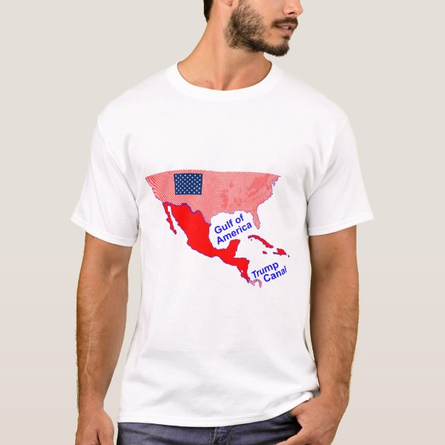 Camiseta Golfo de América, Trump Canal T-Shirt (Anverso)