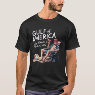 Camiseta Golfo de EE.UU. Funny Trump USA Beach