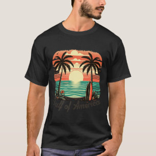 Camiseta Golfo De Eeuu América Vintage Beach Americas Gulf 