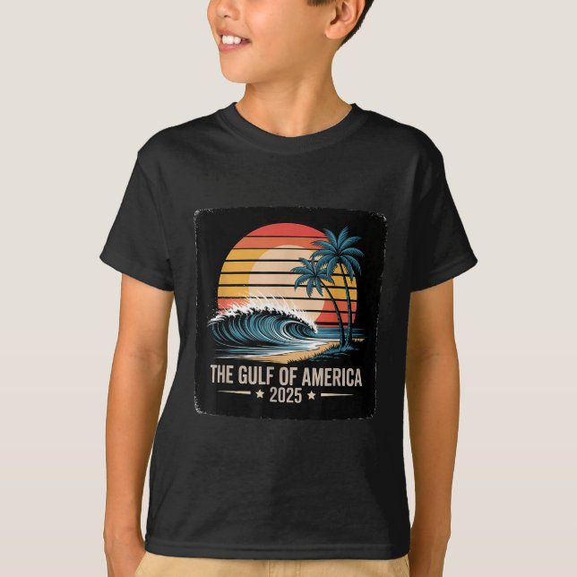 Camiseta Golfo De Eeuu Est 2025 Bandera Americana Golfo De  (Anverso)