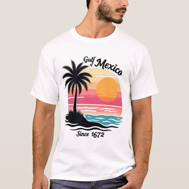 Camiseta Golfo de México desde 1672 - Mexicanos anti Trump (Anverso)