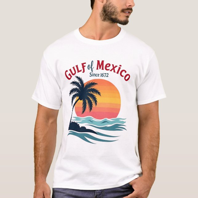 Camiseta Golfo de México desde 1672 - Mexicanos anti Trump (Anverso)