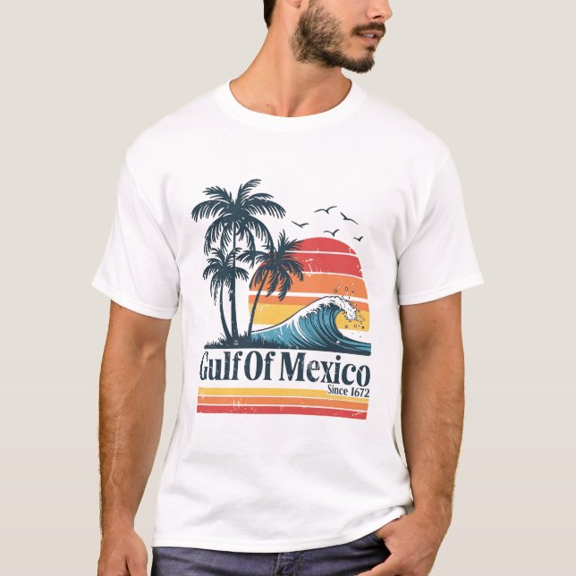 Camiseta Golfo de México desde 1672 - Mexicanos anti Trump (Anverso)