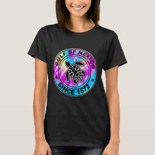 Camiseta Golfo De México Desde 1672 Tejido De Tortuga Del M