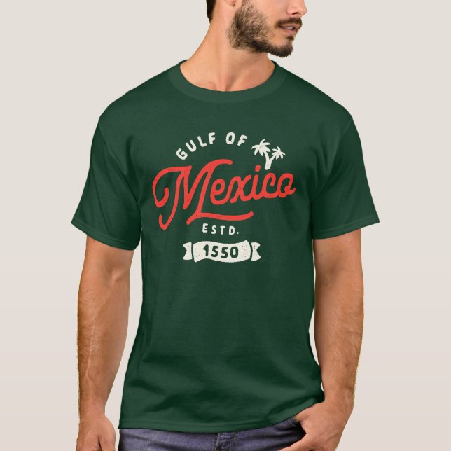 Camiseta Golfo de México Estd. Patrimonio Mexicano de 1550 (Anverso)
