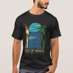 Camiseta Golfo De México Travesía De Lugar Turístico En Cue