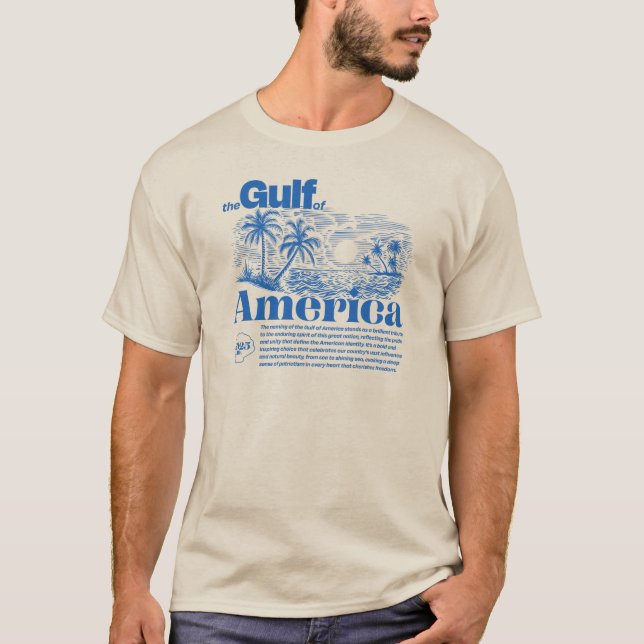Camiseta Golfo Inspirador Patriótico Moderno de América (Anverso)